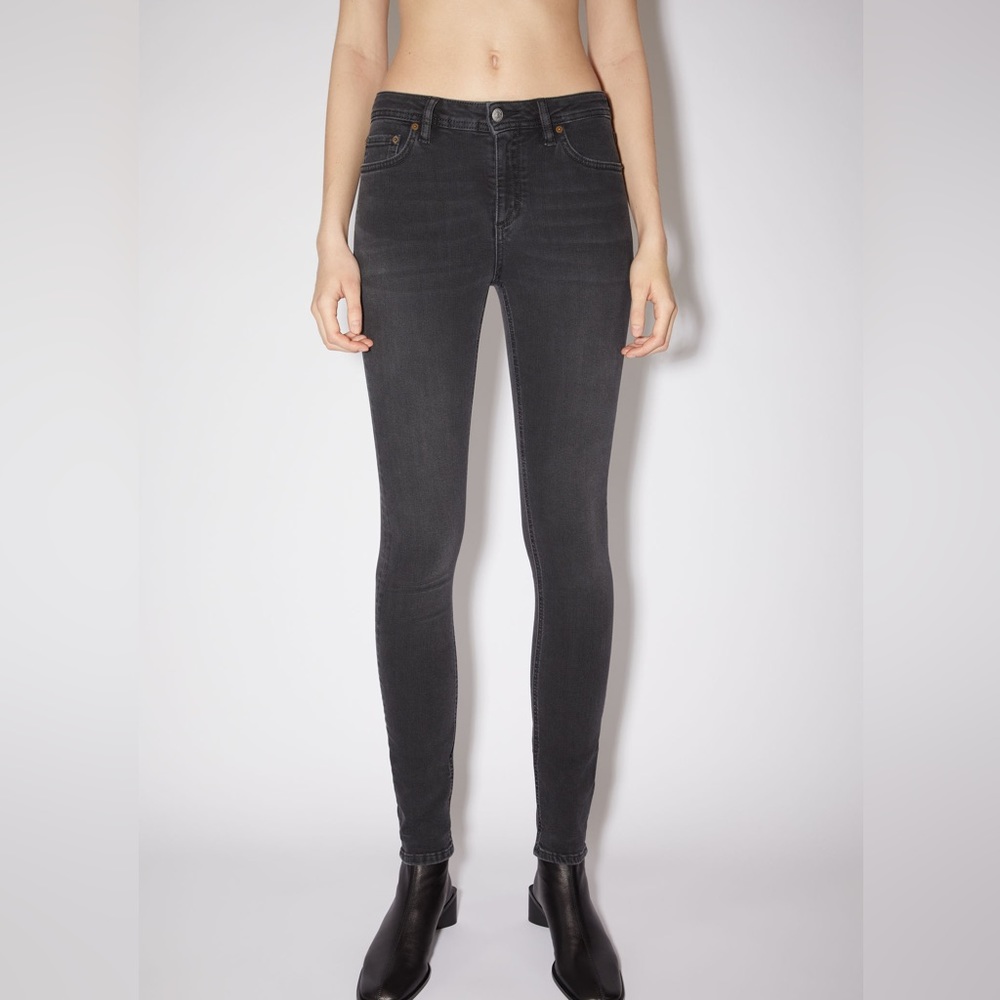 Acne studio climb jeans in used black